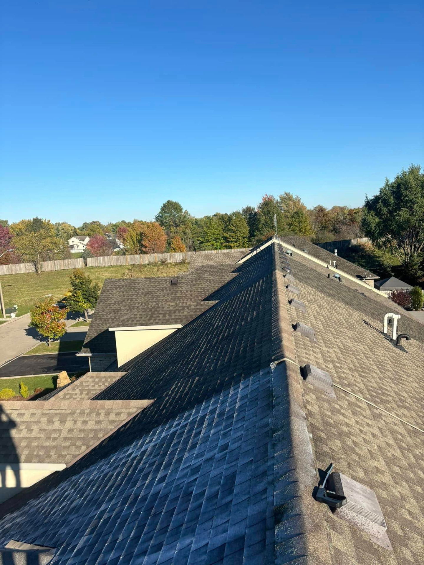 Residential shingle roof protected with nano sealant
